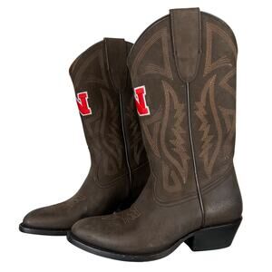 Gameday Women's Genuine Leather Nebraska Cornhuskers Western Cowboy Boots (8.5)